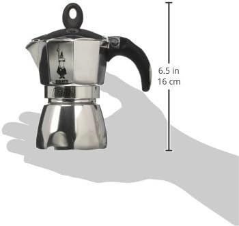 Bialetti Moka Dama Caffettiera, Alluminio, Argento, 2 Tazze