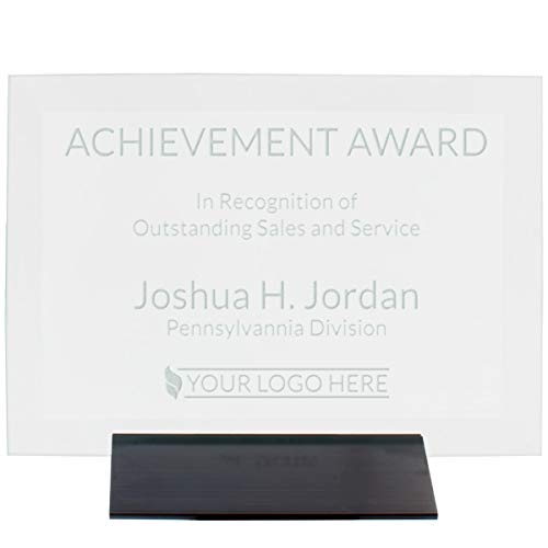 Frosted Glass Award Plaque (5 X 7") #TOP1