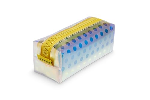 Pigna, Federmäppchen mit Reißverschluss, gelb mit schillerndem Effekt, Packung mit 1 Stück