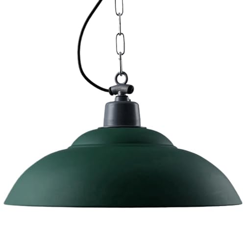 Suspension E27 en fer noir avec abat-jour industriel rétro pour plafond de salon