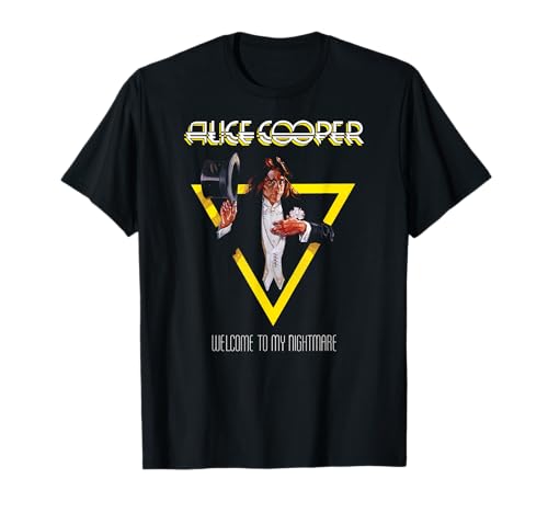 Alice Cooper – Welcome To My Nightmare Yellow Triangle T-Shirt