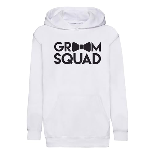 Sweat à capuche enfant Groom Squad pour éviter le froid en costume de mariage