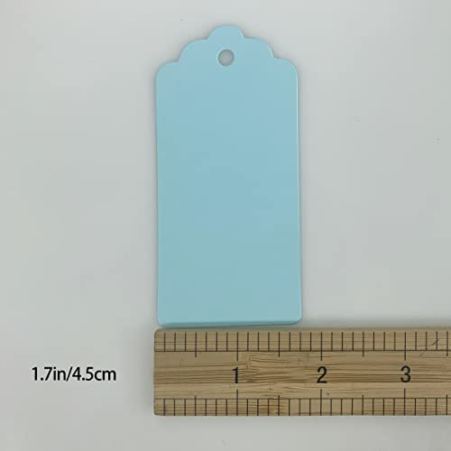 Gift Wrap Tags,100Pcs Blue Hang Tags, Price Tags,Blank Marking Tags With String #TOP3