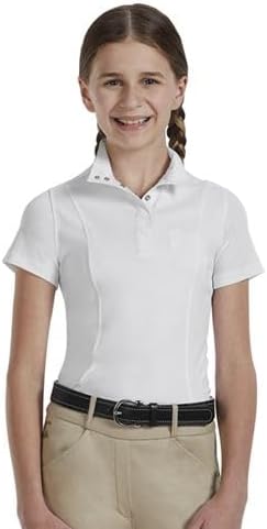 Dover Saddlery Riding Sport Kids' Equestrian Essential Short Sleeve Show Shirt