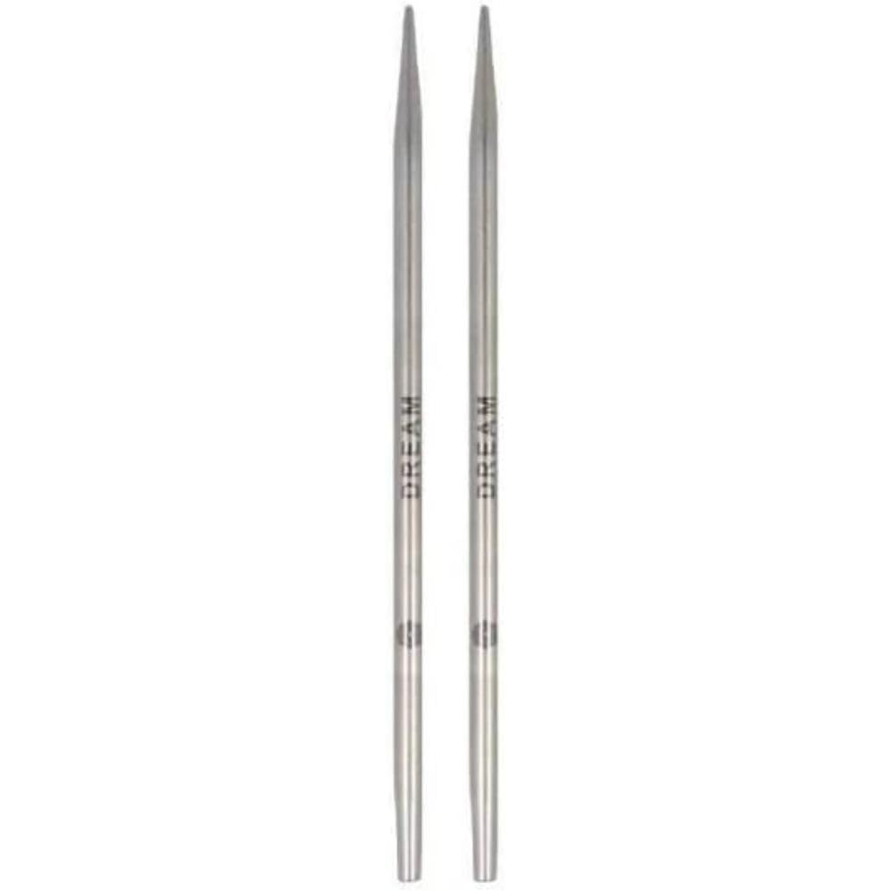 KnitPro The Mindful Collection Interchangeable Circular Needles 5" (13cm), Silver, 4.00mm