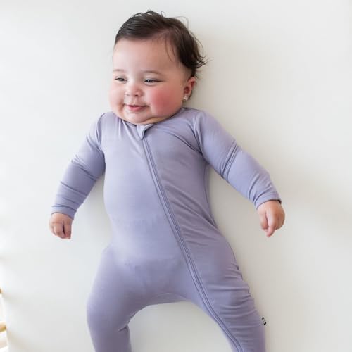 KYTE BABY Unisex Zipper Closure Footies, Rayon Made From Bamboo, 0-24 Months4
