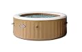 INTEX 28425EH PureSpa Bubble Massage Spa Set Outdoor Inflatable Portable Hot Tub, Includes Energy Efficient Spa Cover, Saltwater System Ready, 4 Person, 77in x 28in
