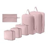 Yonuaret De Embalaje Para Viaje - 6 Piezas Organizador De Viaje Expandible - Organizadores De Embalaje Expandibles Para Equipaje De Cabina,Para Mujeres Niños Niñas Jóvenes Adolescentes Zapatos