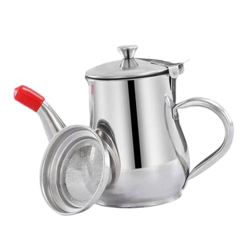 Image of ZOOMELLA Oil Pot Kitchen Storage Oil Strainer Container for Kitchen Grease Restaurant 13oz