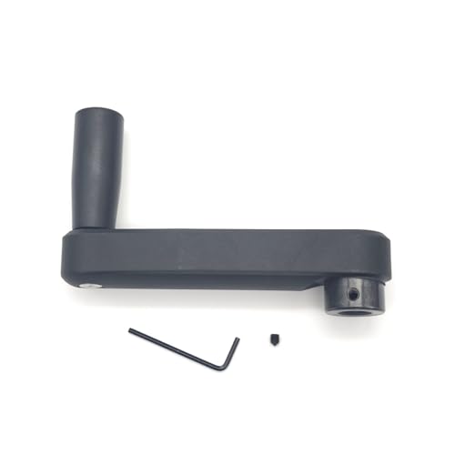 Image of 5inch Nylon Foldable Crank Handle Hidden Style Drill Press Revolving Handle with Round or Square Installation Hole for Industry Lathe Milling Grinding Machine (Round Hole 14x125)