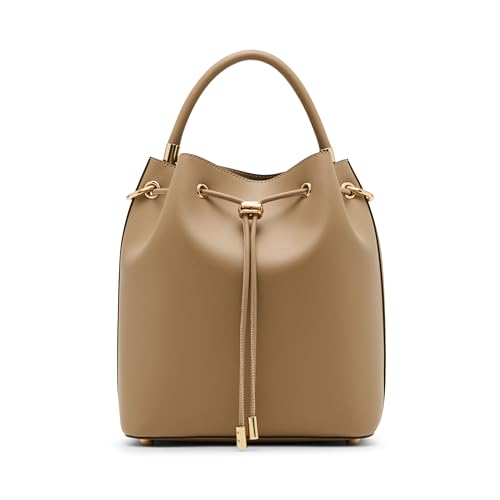 Anne Klein Medium Bucket with Detachable Strap, Truffle2