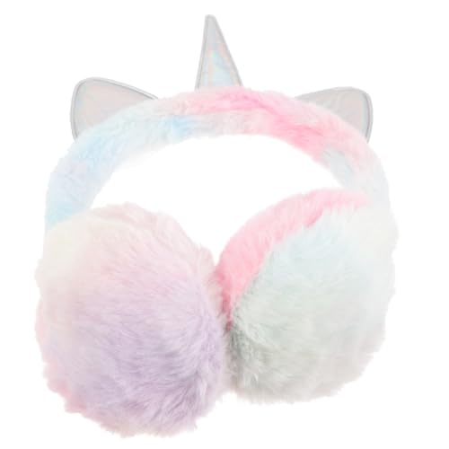 Lovely Unicorn Earmuffs for Winter Ear Covers Warm and Stylish Ear Protection for Outdoor Activities and Cold Weather Shiny Horn