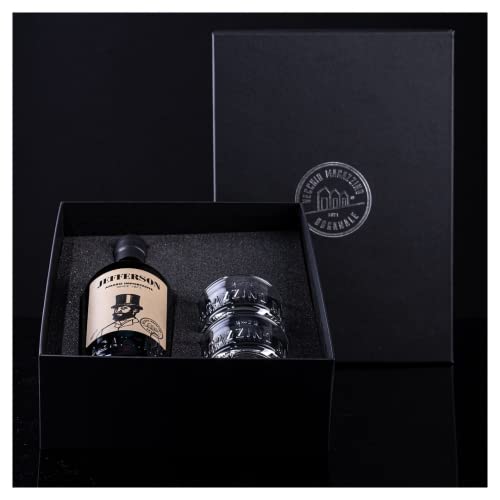 JEFFERSON Amaro Importante70cl + 2 bicch. Equilibrio (Confezione Tailor Made)