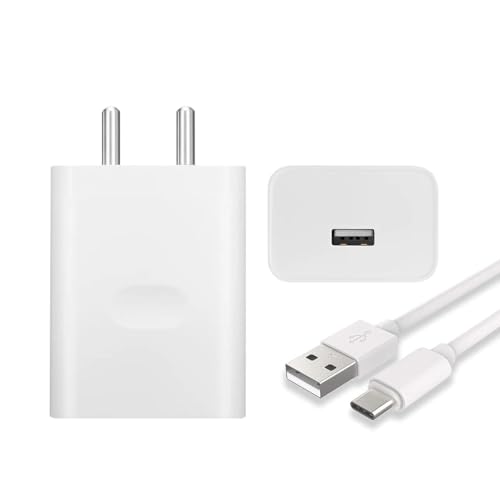 Image of 33W Adapter and USB Type C Cable Compatible with Oppo F17 Pro /Oppo F17 /Oppo Reno 4 / Oppo Find X2 Neo with 6 Months Warranty