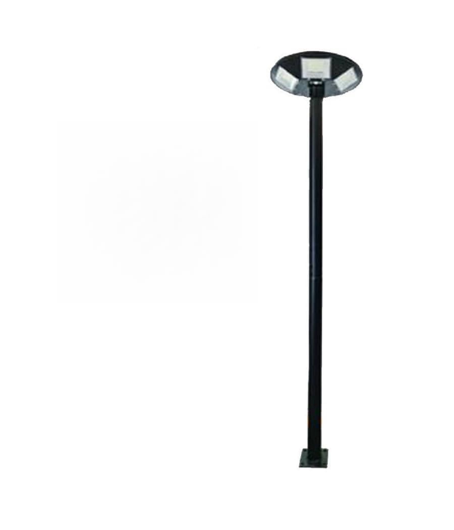 Trade Shop - Palo in Ferro per Lampione LED 3 Metri da Giardino Nero da Esterno Pt-gd-3n