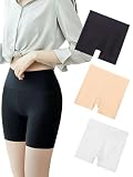 [Caike Kaidi] ペチパンツ 3枚組 スパッツ レディース 1分丈 夏 接触冷感 涼しい 見せパン スカートの下に インナーパンツ 下着 透け防止 食い込まない 捲れない 無地
