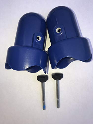 Skywalker Trampolines Large Trampoline Enclosure Pole Caps, 2-Pieces - Blue #TOP1