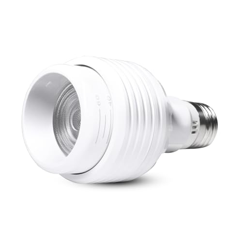 SPAHER 植物育成ライト 15W LED E26口金 フルスペクトル 高演色性 高PPFD ビーム角度調節 室内園芸用 水耕栽培 ホワイト 4000K