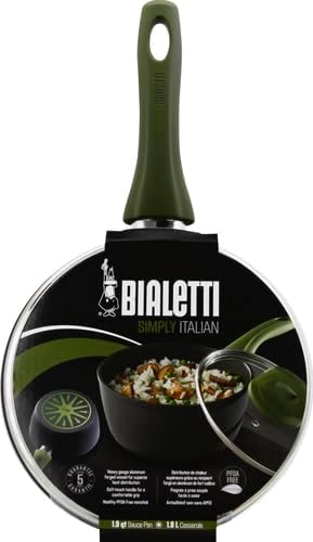 Miniatura 2 de Bialetti Simply Italian - Sartén antiadherente cubierta, 1.9 cuartos de galón, multicolor