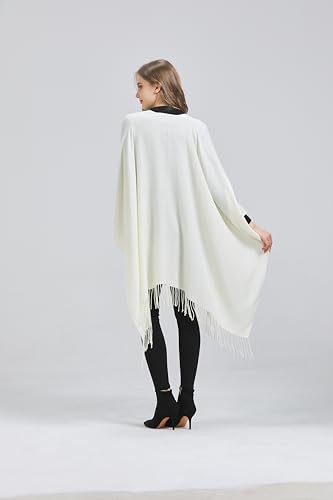 Modena Women's Wrap Shawl Poncho Ruana Cape Sweater Cardigan Open Front for Summer Spring Fall Winter2