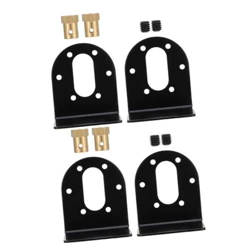 Mikikit 2sets Dc Gear Motors Mounting Bracket Stainless Steel Dc Geared Motors Bracket Mount 2pcs*2