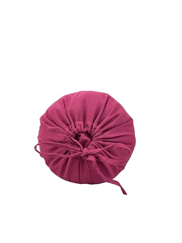 Image of Swayam Set of 2 Cotton Bolster Cover | 30x30 Inch | Soft Breathable Masnad Cover 200TC | Durable & Washable | Solid Bolster Cover for Diwan, Bed & Sofa - Maroon