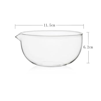 抹茶茶碗　直径約11、5㎝高さ約10㎝　N o10 Amazon | 抹茶碗 クリア 耐熱ガラス製, 最大約11.5cm×高さ約6.2