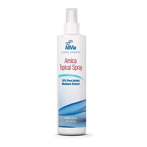 Allvia - Arnica Topical Spray - Arnica Montana Extract, Clinical Strength, Paraben Free - 8 Ounces Cover