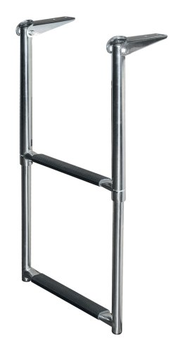 JIF Marine DMX2 Telescoping Drop Stainless Steel Ladder, 2-Step