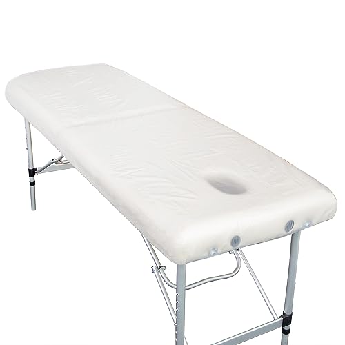 Cubierta de PVC para mesa de masaje con cintas protector de camilla 3