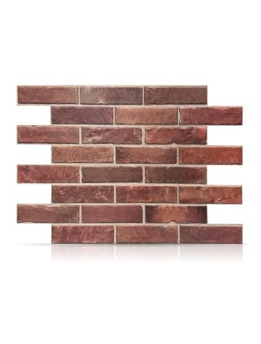 CONCORD WALLCOVERINGS 3D Faux Red Brick Panels