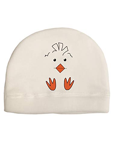 TOOLOUD Cute Easter Chick Face Child Fleece Beanie Cap Hat White