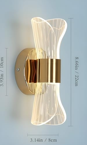 Image of Modern LED Decorative Wall Lamp | Artistic Metal Wall Light for Home Decor | Elegant and Energy-Efficient Lighting Fixture for Bedroom, Living Room, Hallway & Staircase | Modern Accent