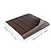 MYCENSE Window Awning Door Canopy Front Door Canopy Brown Color Window Shade Modern Patio Awning Canopy Exterior for Outside Garage, 50cmx45cm