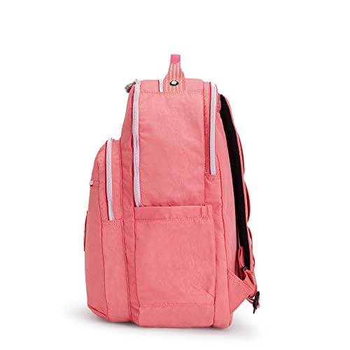 Image of Kipling Seoul XL Laptop Backpack Joyous Pink Fun One Size