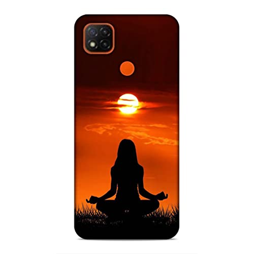 Image of Printed Mobile Back Hard Case Cover for Xiaomi Redmi 9C / Xiaomi Poco C31 / Xiaomi Redmi 9 Activ /Xiaomi Redmi 9 | Meditation, Sunrise, Shadow, Sunset A-2203