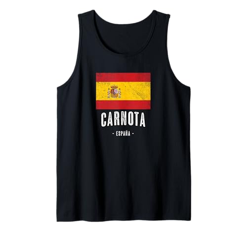 Carnota España | Souvenir - Ciudad - Bandera - Camiseta sin Mangas