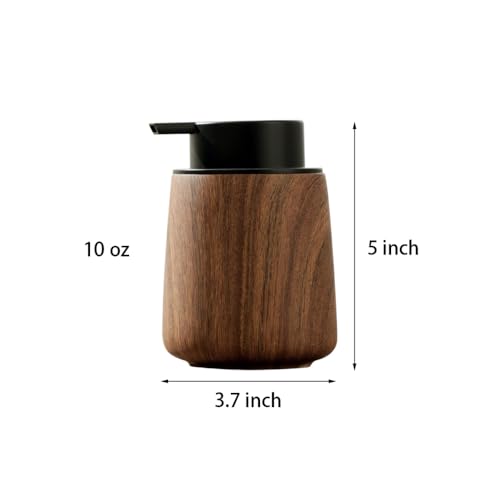 Flacon moussant pour économiser le savon, distributeur texture bois - 6
