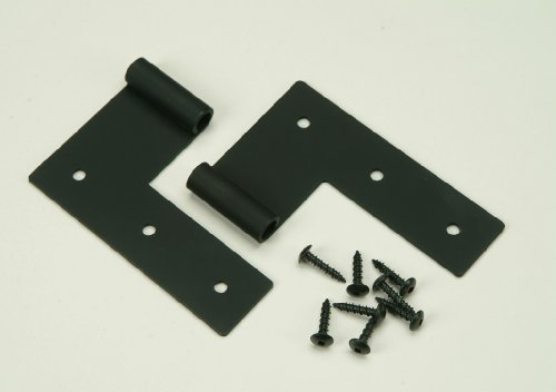 Zero Offset Flat Hinge for Exterior Shutters, Stainless Steel (Pair)