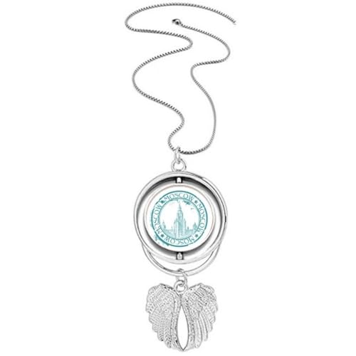 Collier Russie Moscou pendentif ailes d'ange, le cadeau idéal pour femme