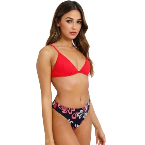 urge Floral Print High-Cut Bikini Bottom for Women (Bottom Only) High-Leg Cheeky Swim Bottom Stretchy, Quick-Dry Fabric Mix & Match Beachwear & Swimwear-picture-28
