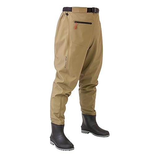 ウェストウェーダー ロング レインブーツ 男女兼用 ゴムベルト ヒップウェーダー 胴回り 調節可能 PVC 作業着 釣り用 軽量 滑らない 完全防水 耐磨耗 ラジアル 一体成型 台風 戸外用 渓流/湖/海/サーフ