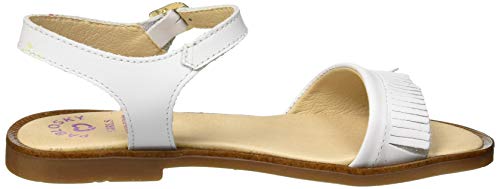 Pablosky, Sandali Punta Aperta Bambina, Bianco