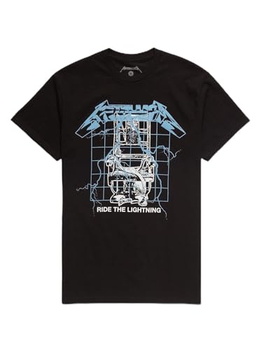 Hot Topic Metallica Ride The Lightning Puff Print T-Shirt