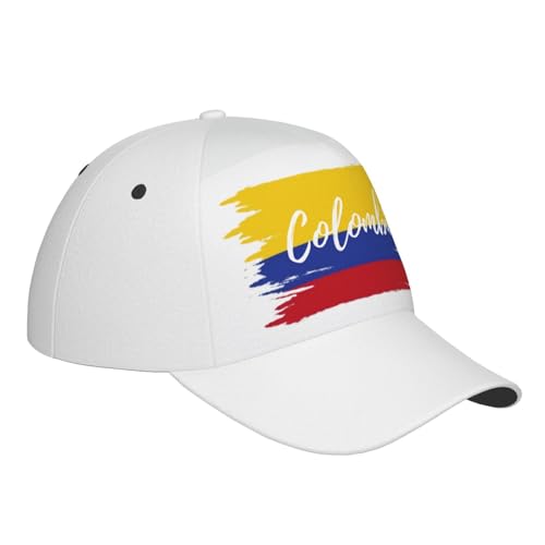 Gorra de béisbol bandera de Colombia unisex verano miniatura 3