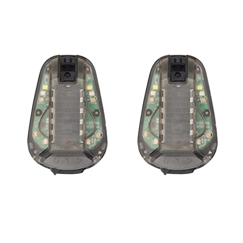 Ruitutedianzi 2X Helmet Survival Beacon Light Helmet Strobe Light Survival IR Flashlight Signal Light with Magic Tape D