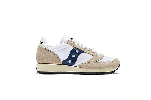 Saucony Jazz Original Vintage, Scarpe da ginnastica Donna, Bianco Blu, 42 EU