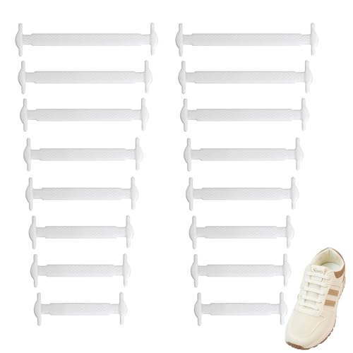 SUBAUM No Tie Lacets Chaussures pour Adultes et Enfants,Lacet en Silicone Élastiques Sans Nœud,Facile Lacets Sans Laçage pour Baskets,Chaussures de...