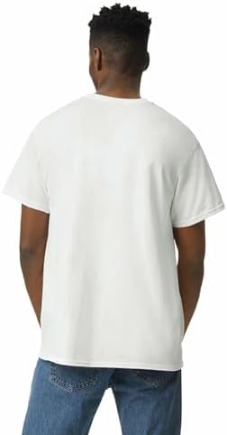 Gildan Adult Ultra Cotton T-Shirt, Style G2000, Multipack, White (2-Pack), X-Large - 4