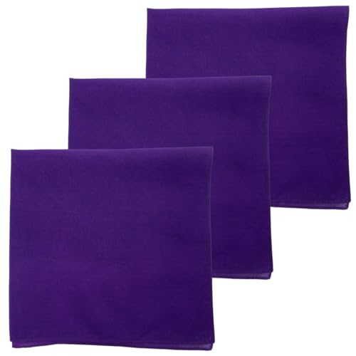 Image of MDSTYLE 100% Cotton Solid Color Bandana for Men & Women 22 inch x 22 inch Handkerchief Headband Scarf